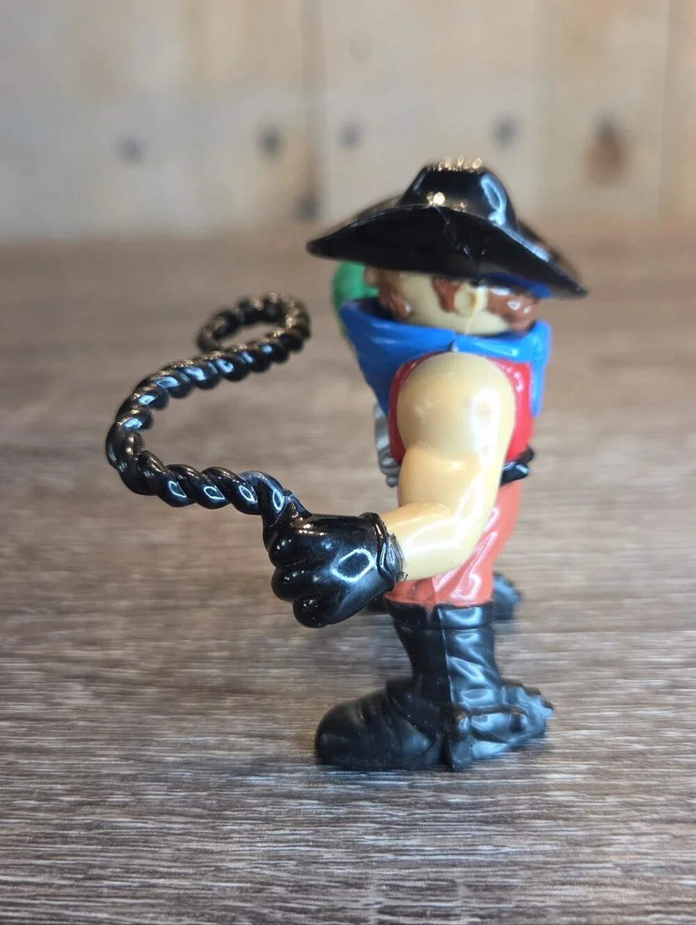 Fisher Price Great Adventure Western Cowboy Robber Bandit Cactus Whip Figure